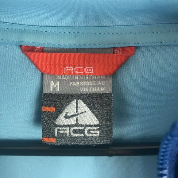 Nike ACG Jacket Full Zip Hoodie Thermal Soft‎ Shell Size M Womens Blue - Picture 2 of 9